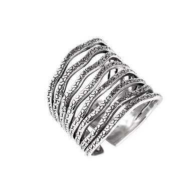 THAI SILVER Aesthetic 8 Layer Ring